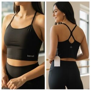 NWT Beyond Yoga x Barre3 Powell Slim Racerback Crop Tank Black M